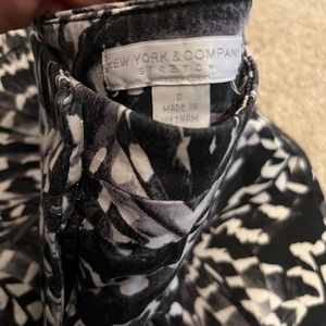 Black and white work pants